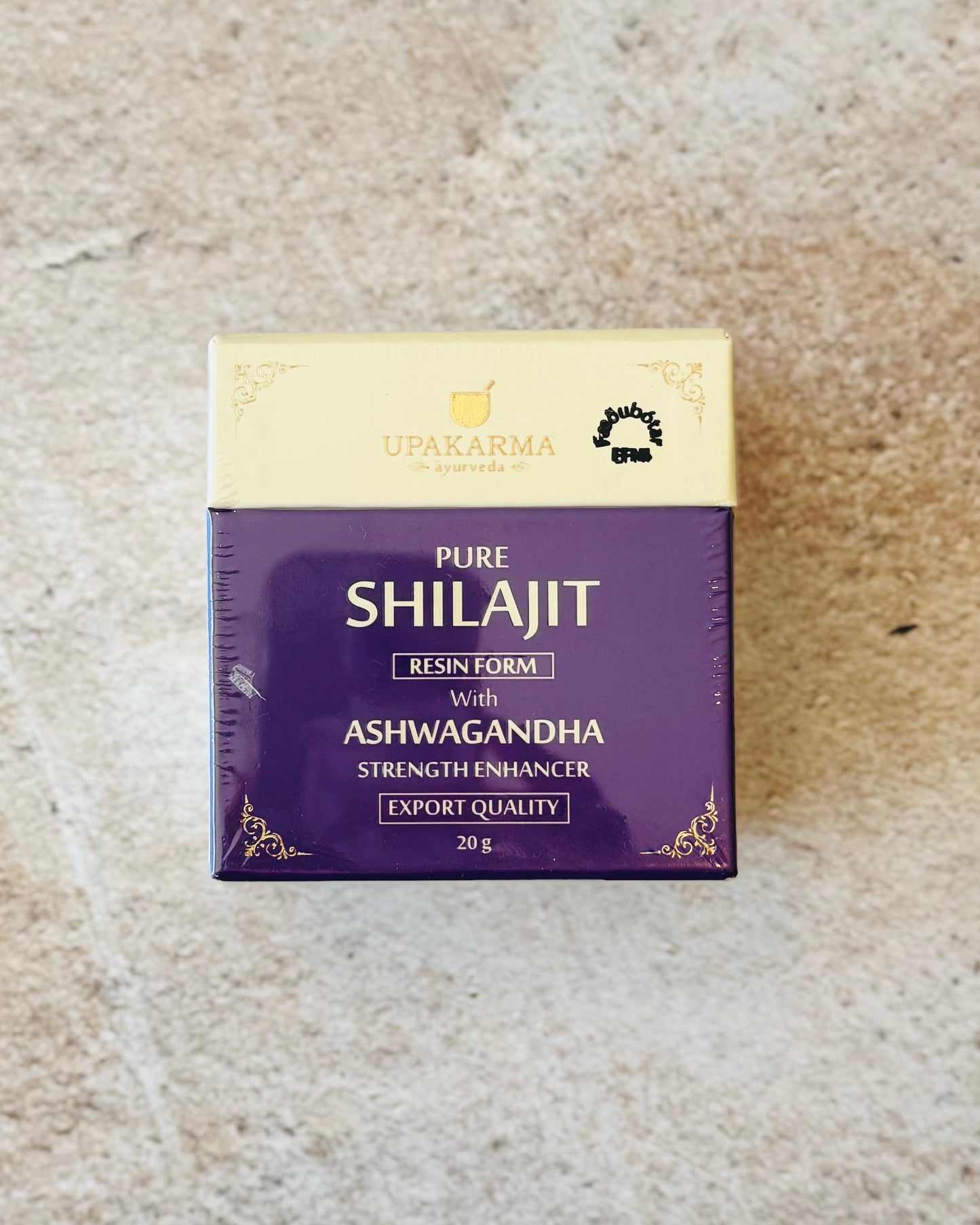 SHILAJIT með Ashwagandha frá UPAKARMA