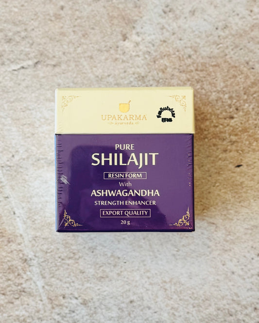 SHILAJIT með Ashwagandha frá UPAKARMA