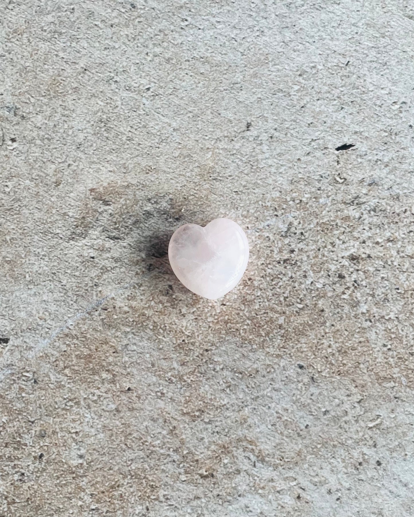 Kristall Rose Quartz (Crystal Heart - Small)